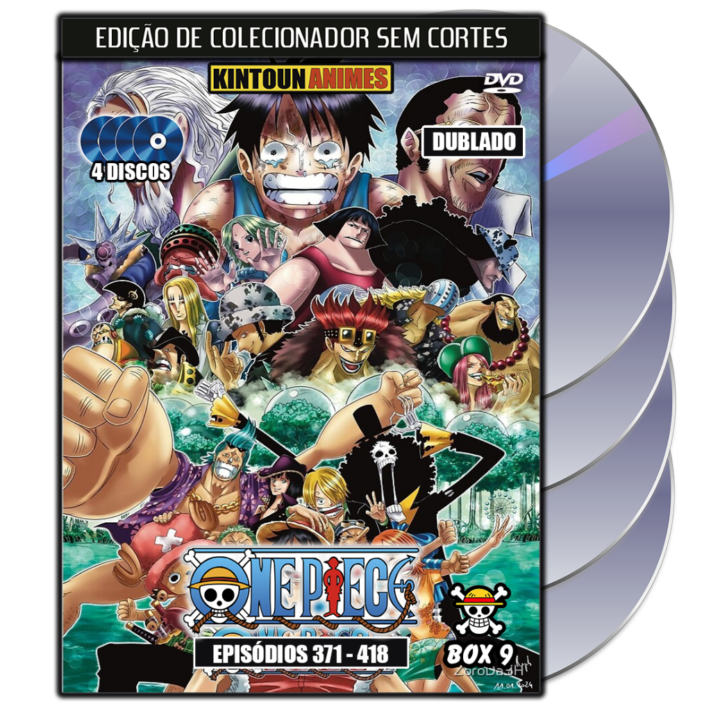One Piece Box 9 - Episódios 371 Ao 418 Dublado Em Dvd | Shopee Brasil