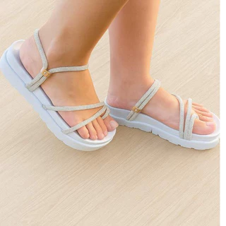 Sandália Papete Birken Feminina Plataforma Confortavel