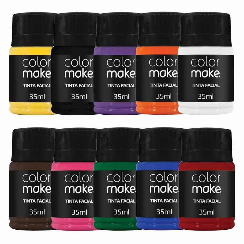 Maquiagem Líquida Tinta Facial 35ml Colormake - Cores Vibrantes e Alta Pigmentação