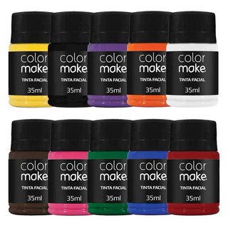 Maquiagem Líquida Tinta Facial 35ml Colormake - Cores Vibrantes e Alta Pigmentação
