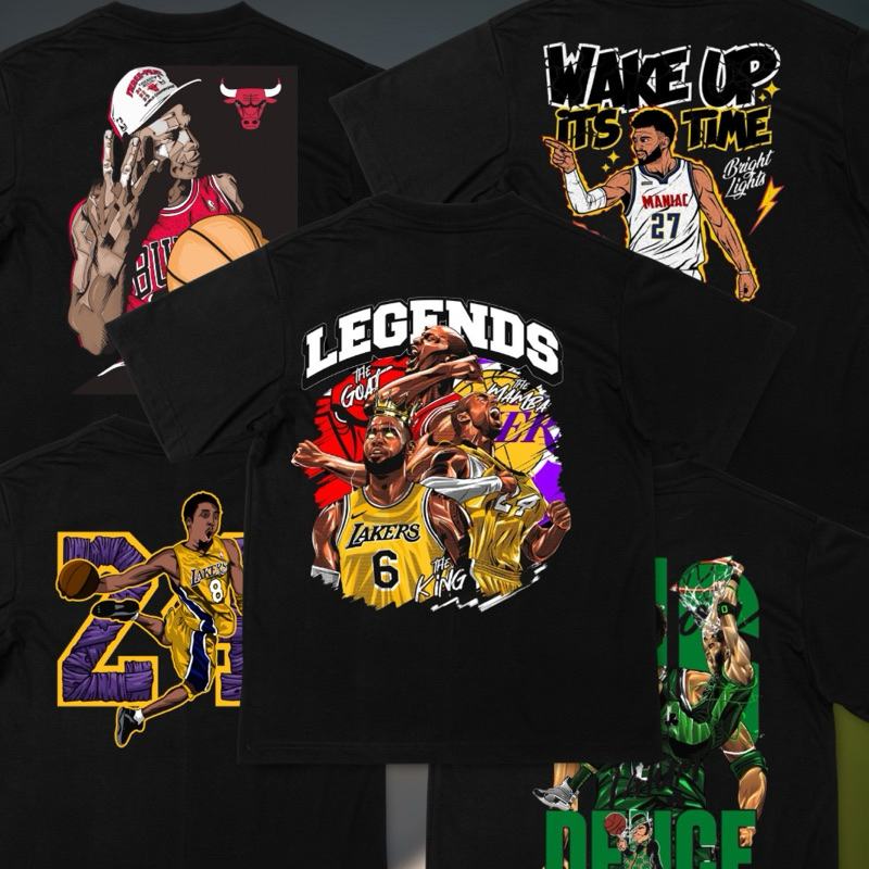 Kit 5 Camisetas Streetwear Basquete Algodão Premium – Estilo Urbano, Conforto e Qualidade Para Fãs de Basquete