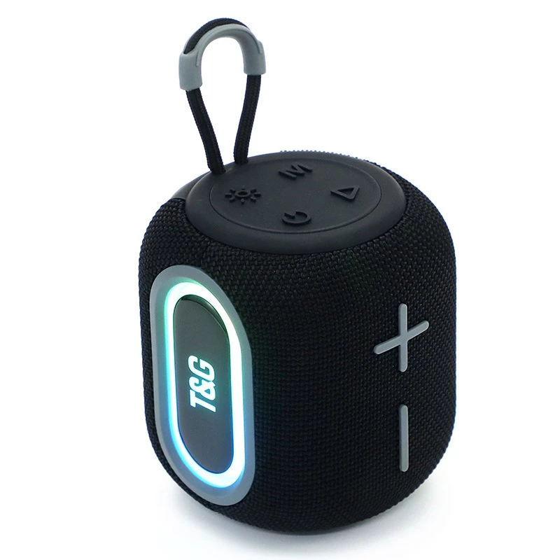 Caixa De Som Bluetooth Portátil 10W RGB prova d'água IPX7 com USB e entrada cartão de memória