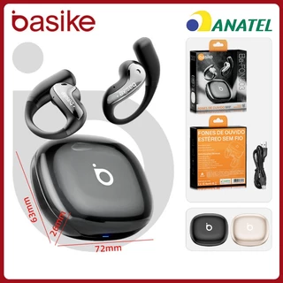 Basike Fones Bluetooth 5.4 Sem fio ENC，Fones de ouvido Ergonômicos Sport gancho esporte prova agua Com microfone，fon303 em Oferta na Shopee