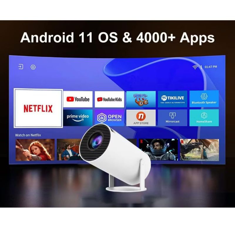 projetor hy 300 a original portátil smart Android 11 4K ultra HD HDMI ...