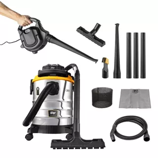 Aspirador De Pó e Água Profissional WAP GTW 25 Inox 2000W 25L 127V FW010527