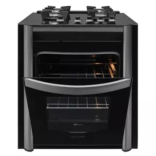 Fogão Fischer Gran Cheff De Embutir 4 Bocas Silver Mesa De Vidro Preto 220V em Oferta na Shopee