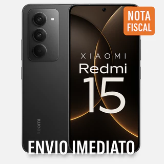 Lançamento 2025 Smartphone Redmi 15 Global Tela 144Hz 50MP camera IA integrada bateria 7000mAh
