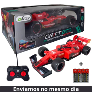 Carrinho Controle Remoto Recarregável Formula1 Solta Fumaça CONTROLE TOTAL + Pilhas em Oferta na Shopee