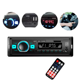 Radio Automotivo Bluetooth Mp3 2 Entradas Usb Card Sd em Oferta na Shopee