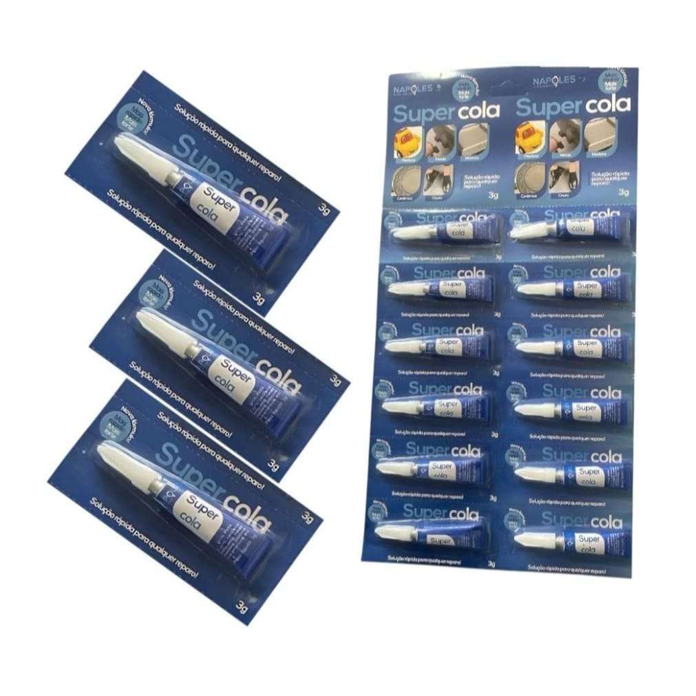 Super Cola tipo Super Bonder 3 Unidades | Shopee Brasil
