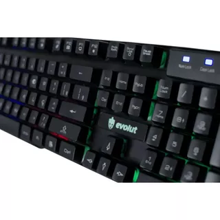 Teclado Gamer Com Luz Led Usb Com Fio-evolut Hawke EG-206