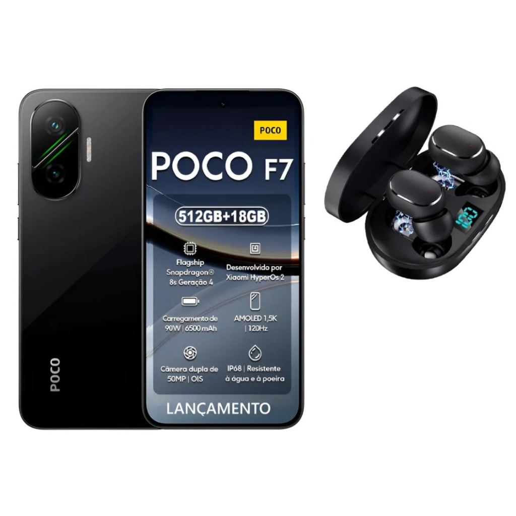 XIAOMI POCO F7 5G 12/512 OU 12/256 + NFC LANÇAMENTO | Shopee Brasil
