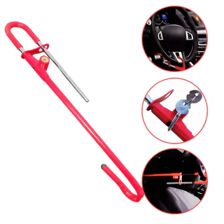 Trava Segurança Carneiro Com Algema Universal Anti Furto Roubo em Oferta na Shopee