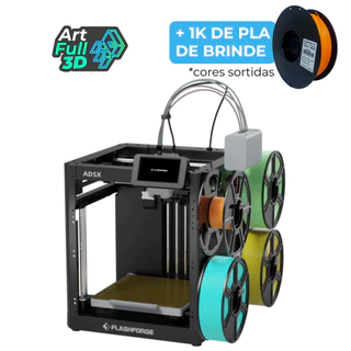 FlashForge AD5X - 4 cores - Impressora 3D Multicolorida + KIT Fechamento