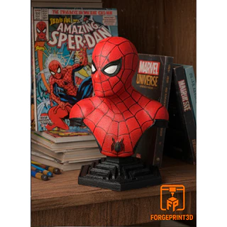 🕷️ Spider-Man (Homen Aranha) – Busto Impressão 3D Pintado à Mão 20 CM