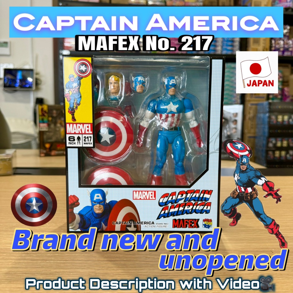 MAFEX No . 217 Capitão América (Ver COMIC) (Reedição) [Brinquedo