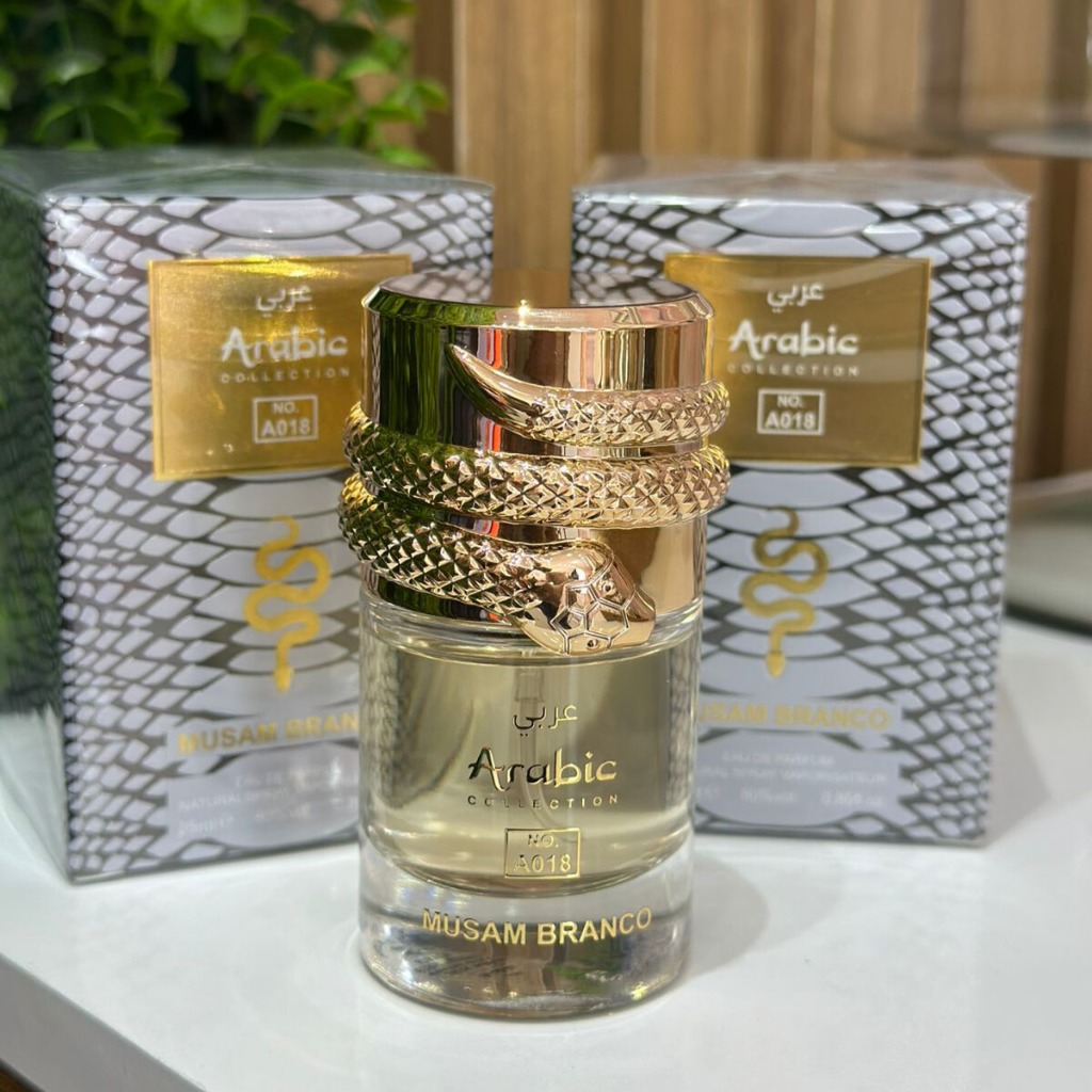 Perfume Arabic Collection Musam Branco A018 - Feminino | Shopee Brasil