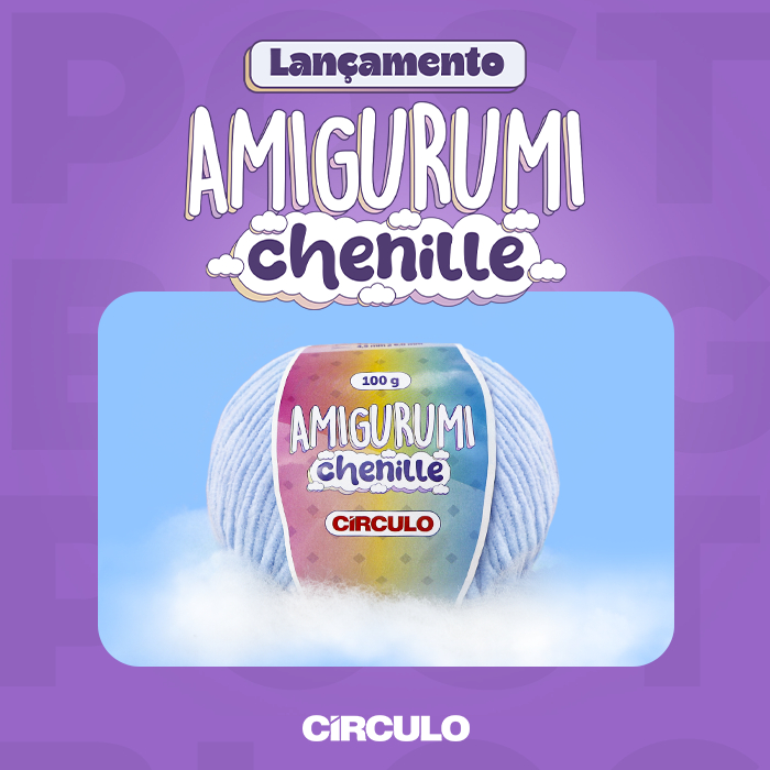 Amigurumi Chenille Circulo Fio Macio