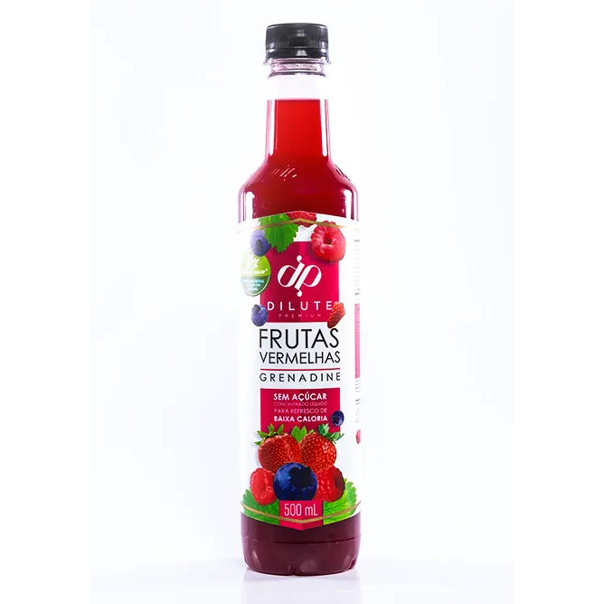 Xarope Soda Italiana Frutas Vermelhas Zero Diet Dilute 500ml Para ...
