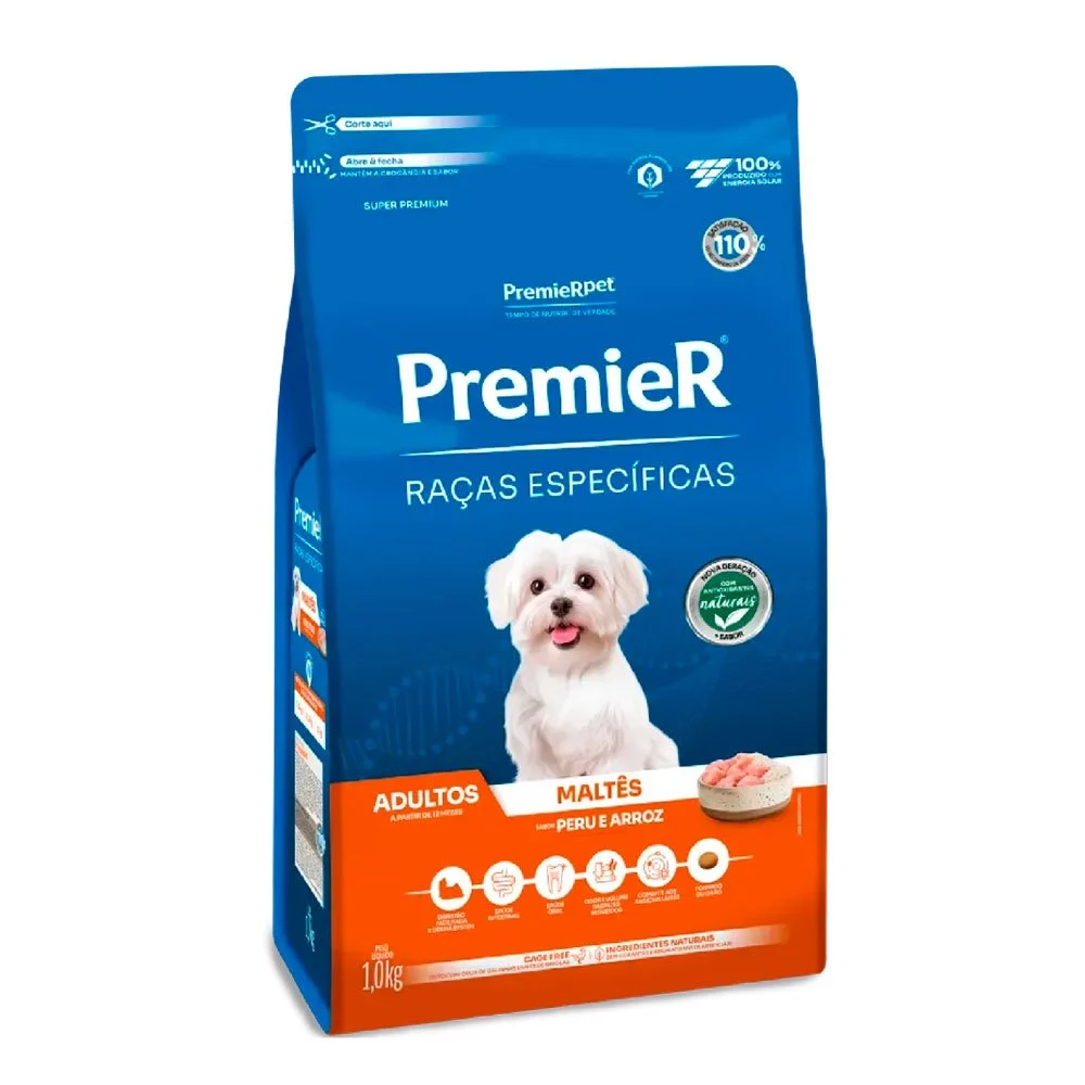 Imagem do produto Ração Premier Raças Específicas Maltês para Cães Adultos 1Kg no catálogo Master Pet