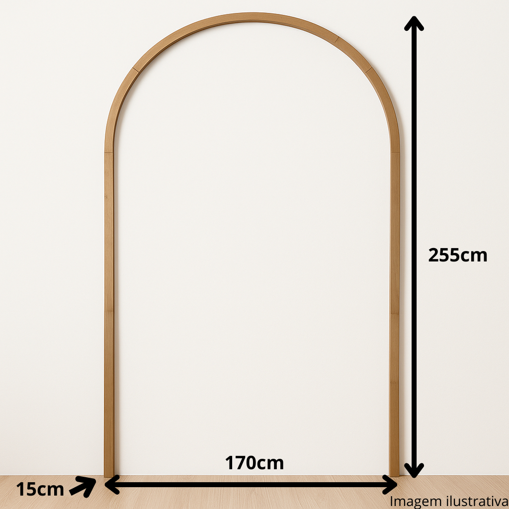 Arco Decorativo em MDF Cru 6mm para Parede – 255x170cm | Arco Romano ...