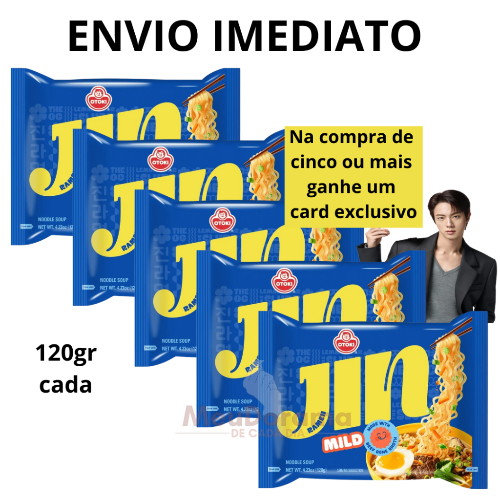 Lamen Coreano Jin Ramen Mild 120g – Original Importado | Jin BTS