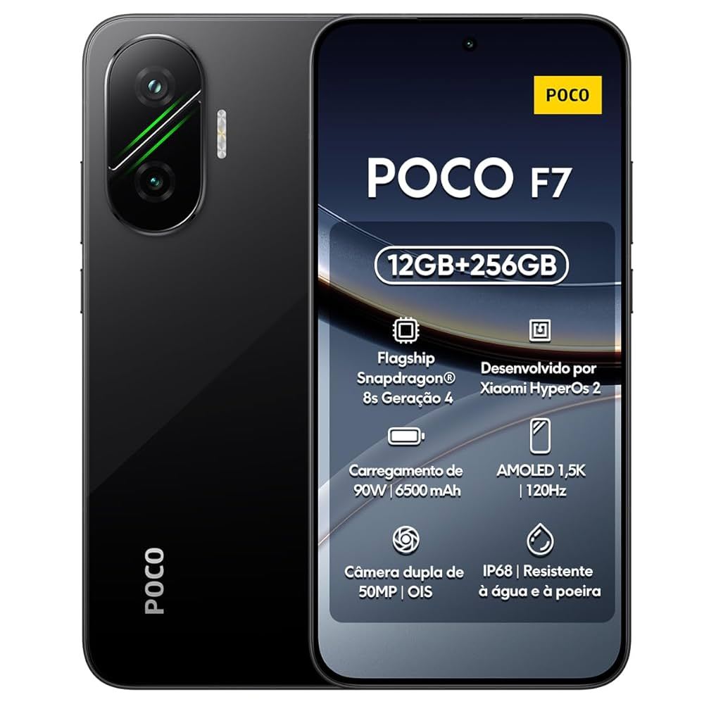 Xiaomi Poco F7 5G 256GB/512GB Snapdragon 8 Gen 2 12GB RAM Câmera