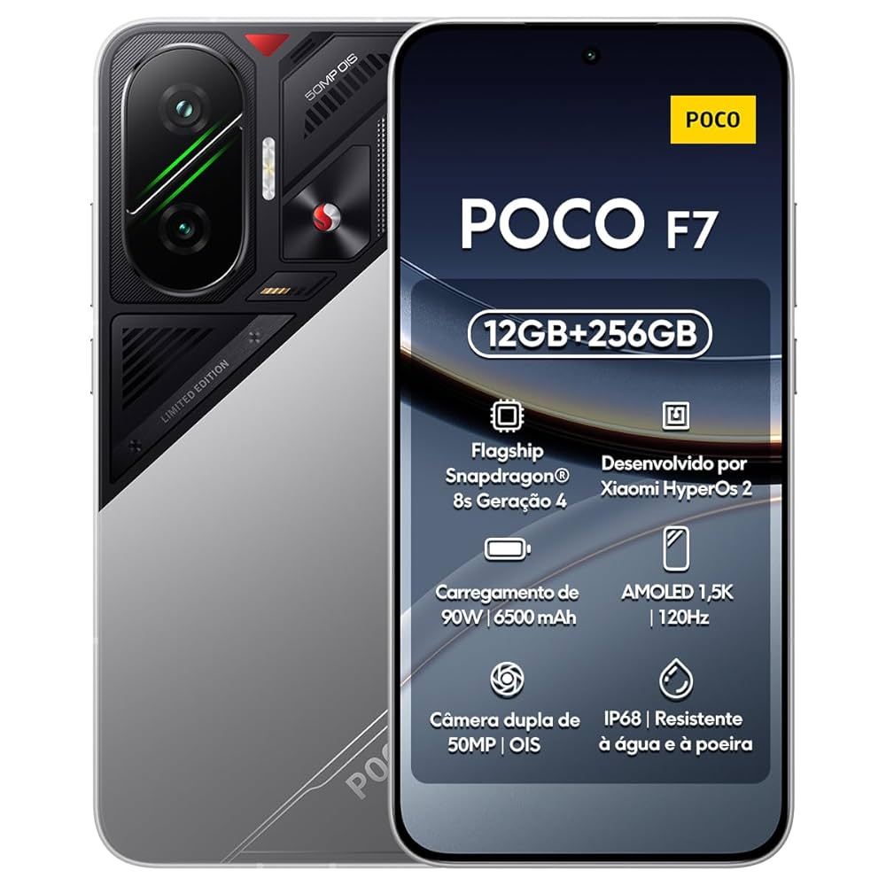 Xiaomi Poco F7 5G 256GB/512GB Snapdragon 8 Gen 2 12GB RAM Câmera