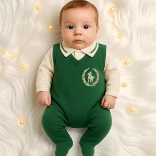 Saída Maternidade Menino 4 Peças Luxo com Macacão, Manta, Faixa e 100% Algodão RN em Oferta na Shopee