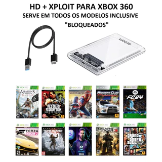 PEÇA A LISTA ANTES DE COMPRAR - HD Desbloq Xbox 360 EXPLOIT + JOGOS - para todos Modelos