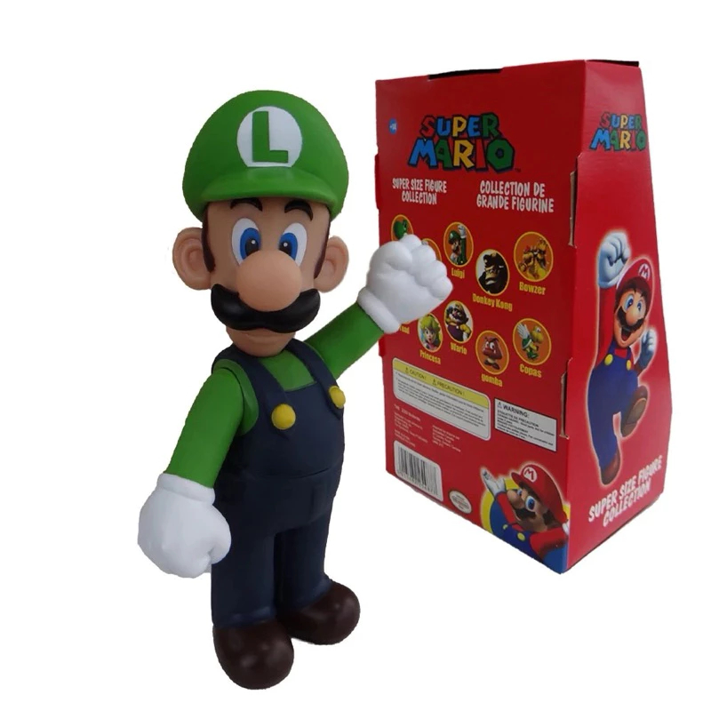 Boneco Luigi Super Mario Bross Grande em Oferta na Shopee