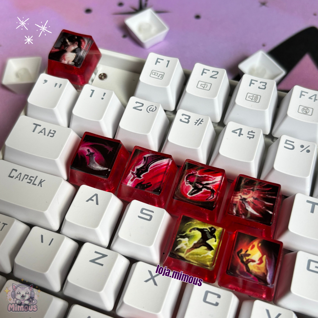 Keycaps LOL - Campeões League of Legends - Teclas Para Teclado Mecânico ...