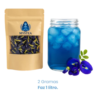 Mystea Chá Flor Azul da Fada – Clitoria ternatea | Natural, Antioxidante, Relaxante e Sem Cafeína