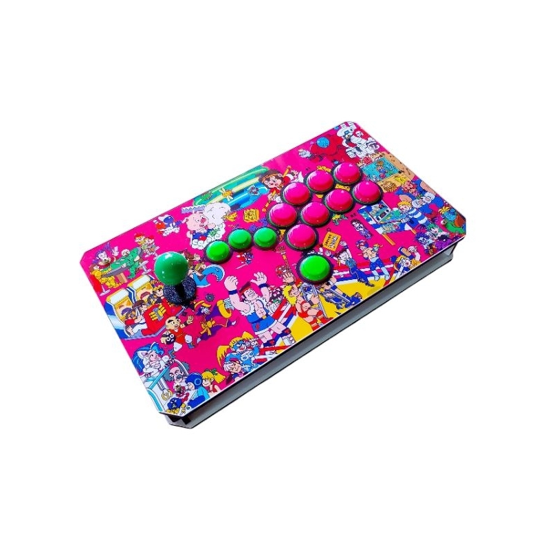 Controle Arcade Joystick + HITBOX/ CROSSUP/WASD para PC / PS4