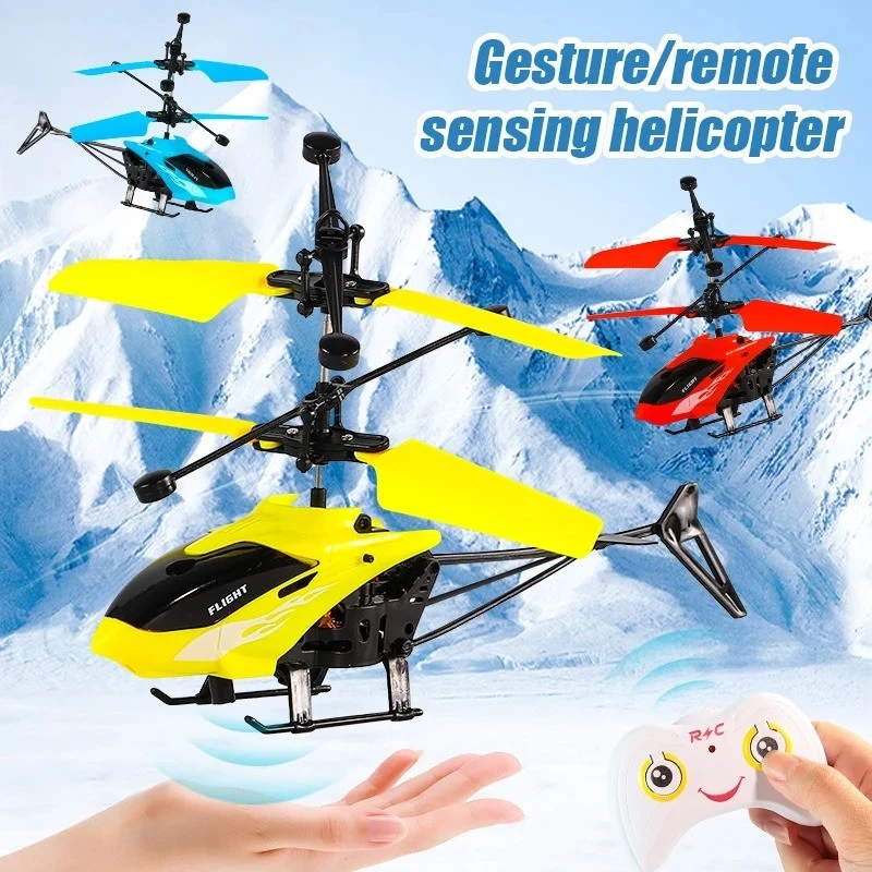 Mini Drone Helicóptero Com Controle Remoto Sensor Voa