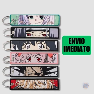 Chaveiro Acessorio Presente Anime Bordado & Estampado| Dragon Ball, Pokémon, Naruto, One Piece, Bleach, Dandadan