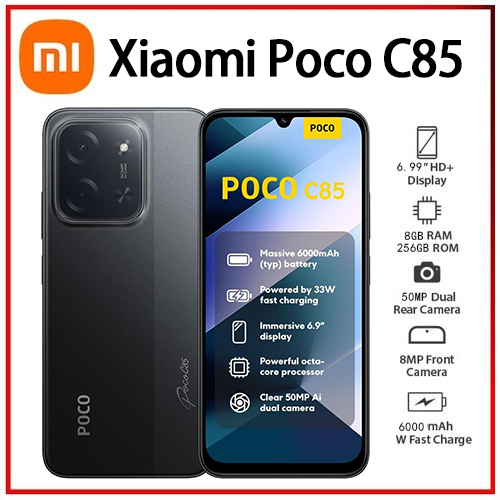 POCO C85 ブラック 8GB RAM 256GB ROM