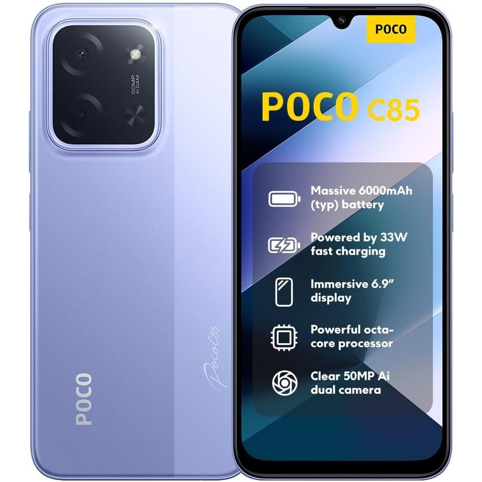 Novo) Xiaomi Poco C85 dual sim 8gb RAM 256gb ROM+6gb RAM 128gb ROM