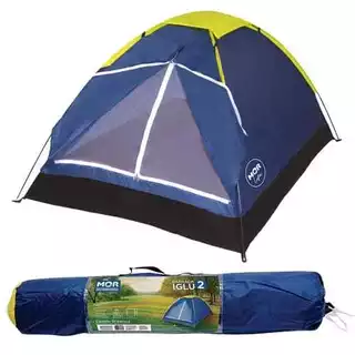 Barraca De Camping 2 Pessoas Azul Impermeável - Mor em Oferta na Shopee