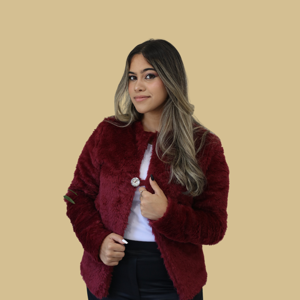 Casaco de Pelúcia Moda Evangélica Absoluto Glamour