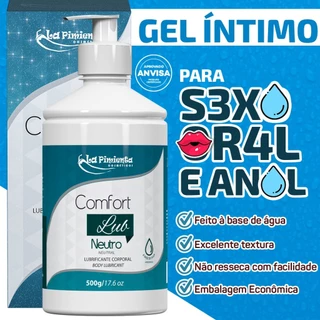LUBRIFICANTE ÍNTIMO COMFORT PARA SEXO ORAL VAGINAL E ANAL BEM MOLHADO