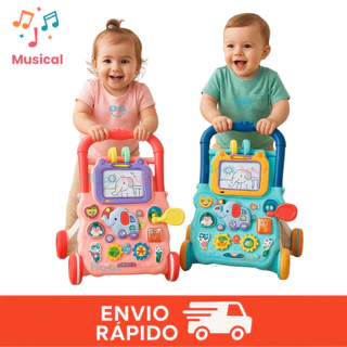 Andador Didático Bebê Musical Empurrador Quadro Magico Baby Infantil em Oferta na Shopee