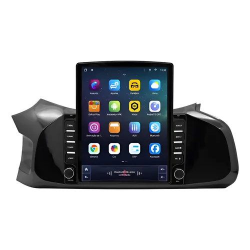 Central Multimidia 9.7p Tesla Onix/Prisma Android Carplay Wi-fi