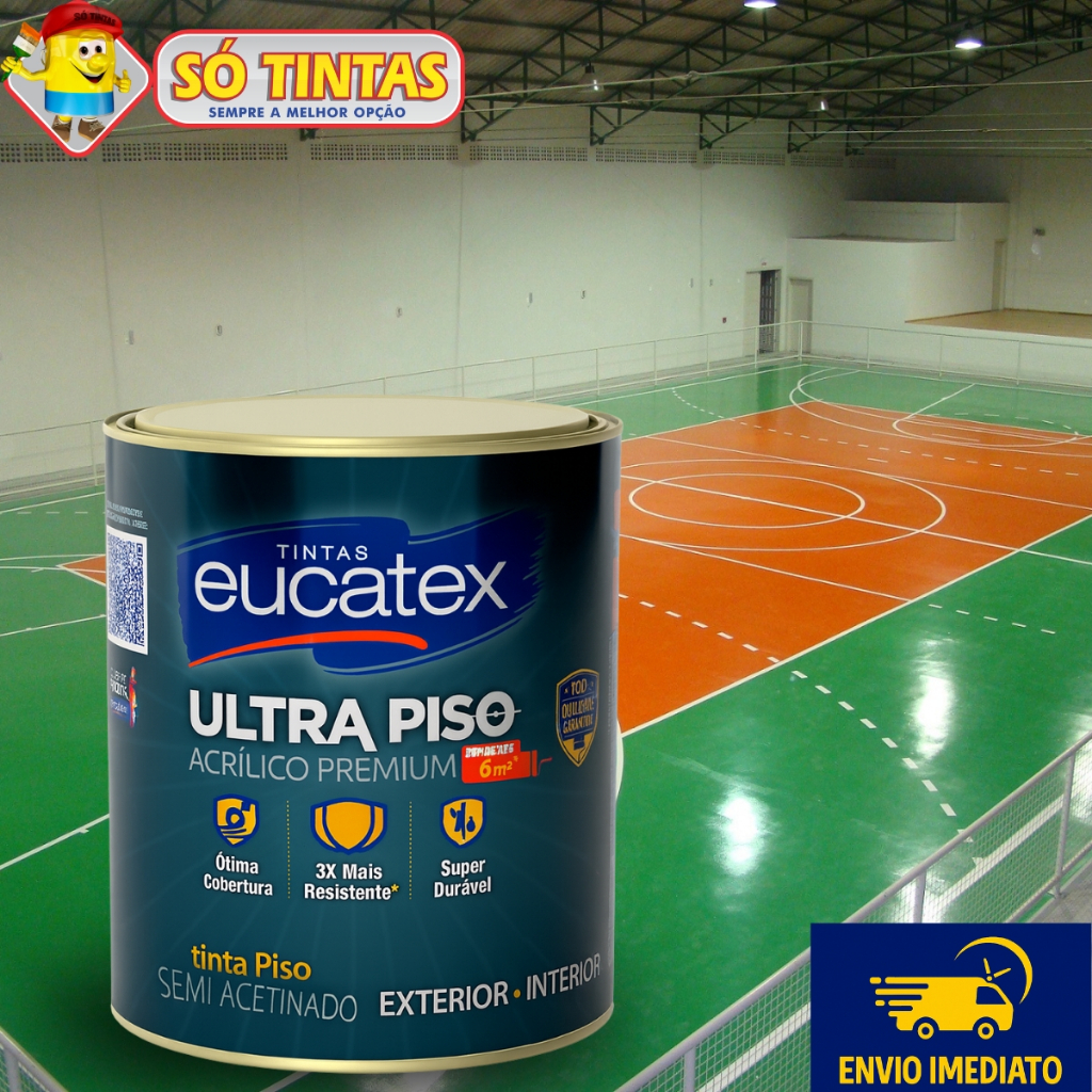 Tinta Ultra Piso Eucatex Premium 900ml, Muito Mais Resistente ...