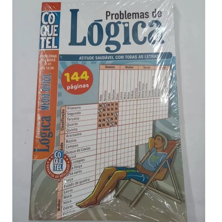 Revista Coquetel Problemas De Lógica - 144 Páginas - Editora Coquetel ...