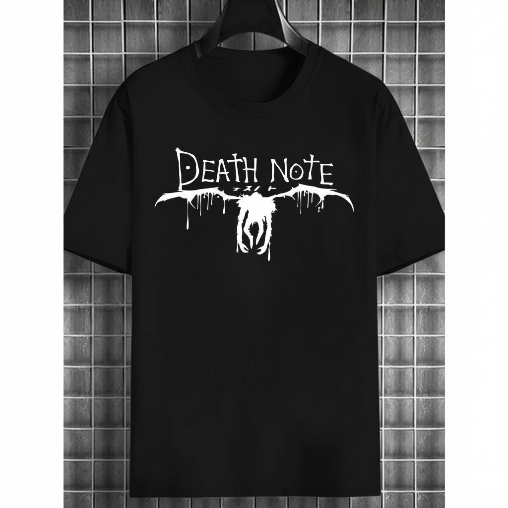 Camiseta Estampada Anime Death Note Camisa Unissex Masculina