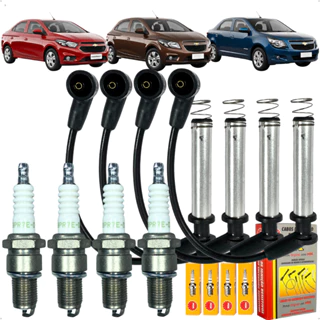 Kit Jogo Cabo E Vela De Ignição Gm Cobalt Onix Prisma 1.4 8v Flex em Oferta na Shopee