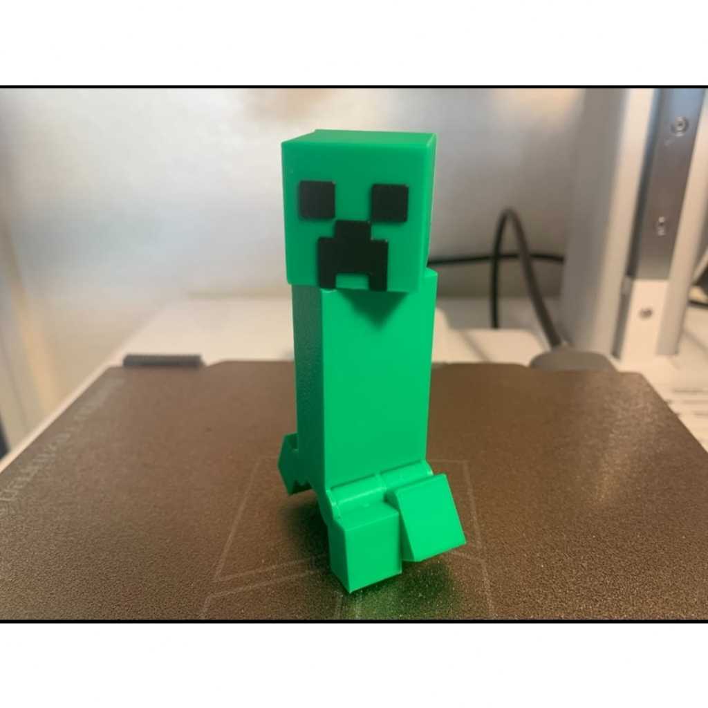 Boneco Creeper Articulado Minecraft – Brinquedo Colecionável Gamer