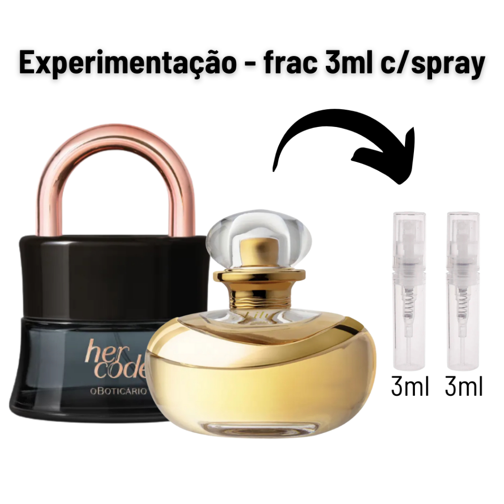 Eau de Parfum Her Code Lily O Boticário Perfume Feminino de Bolso bag ...