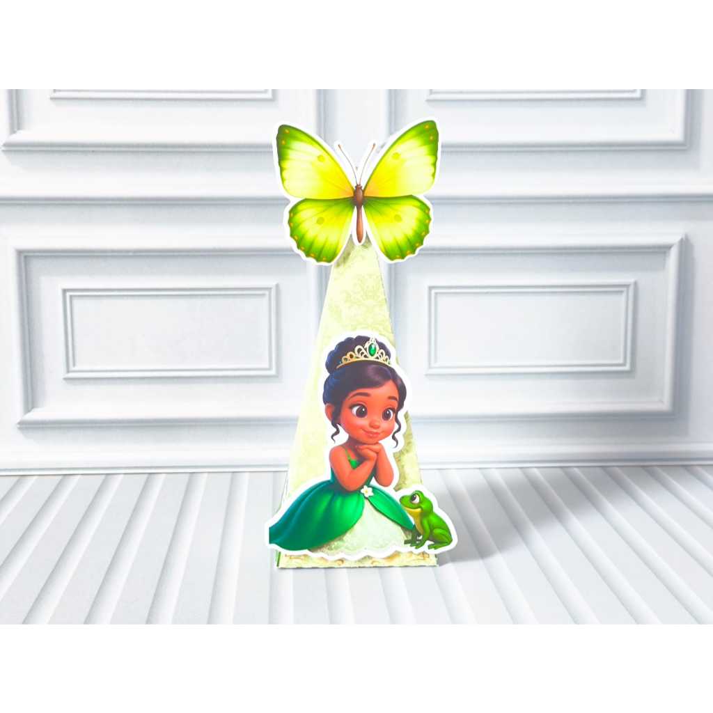 Kit 20 Caixas Pirâmide - Lembrancinha A Princesa e o Sapo (Princesa ...